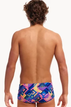 Trunks|Funky Trunks Mens Be Square Trunk Purple/multi