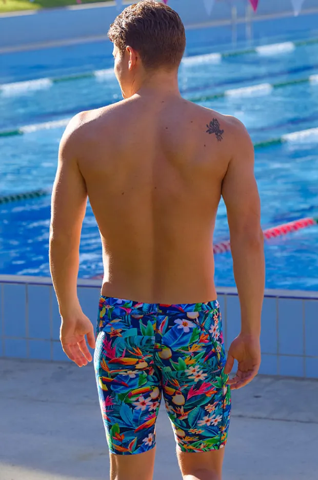 Jammers|Funky Trunks Mens Birdie Wordie Jammer Navy/multi