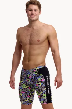 Jammers|Funky Trunks Mens Bits Of Peace Jammer Black/multi