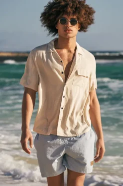 Boardshorts|Urban Classics Mens Block Swim Short Blue