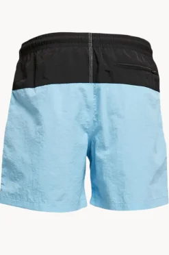 Boardshorts|Urban Classics Mens Block Swim Short Blue/black
