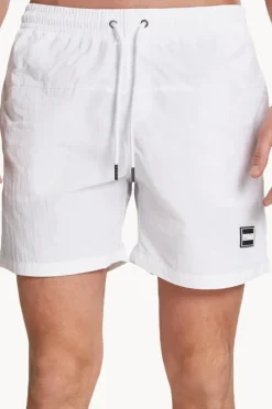 Boardshorts|Urban Classics Mens Block Swim Short White