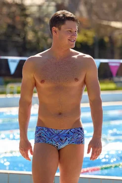 Trunks|Funky Trunks Mens Bits Trunk Blue