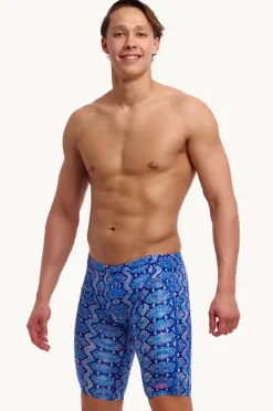 Jammers|Funky Trunks Mens Blue Viper Jammer Blue/pink
