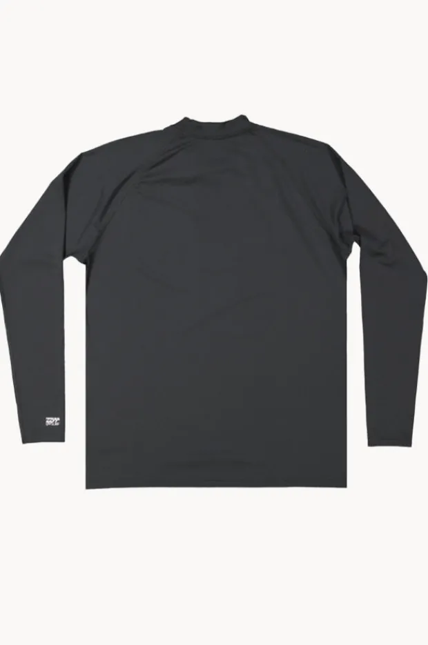 Rashies|Billabong Mens Boxed Arch Long Sleeve Suntop BLACK