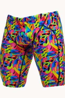 Jammers|Funky Trunks Mens Colour Funk Jammer Black/multi