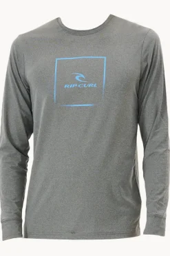 Rashies|Rip Curl Mens Corp Icon Suntop Grey