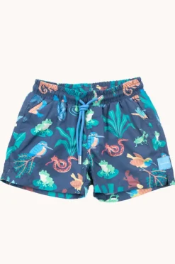 Boardshorts|Skwosh Mens Daintree Rainforest 2.0 Boardshort Navy