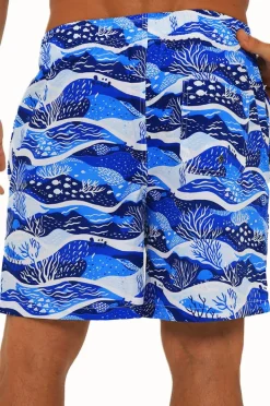 Boardshorts|Coast Mens Deep Sea Swim Short Blue