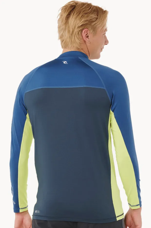 Rashies|Rip Curl Mens Drive Long Sleeve Suntop Light navy