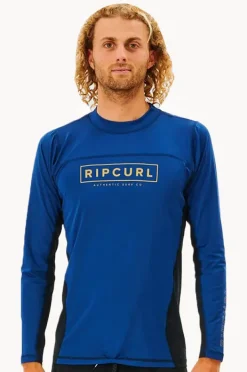 Rashies|Rip Curl Mens Drive Relaxed Long Sleeve Suntop Navy
