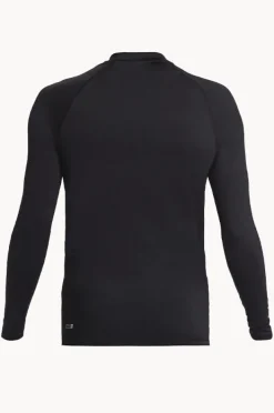 Rashies|Quiksilver Mens Everyday Long Sleeve Suntop Black