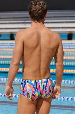 Trunks|Funky Trunks Mens Fault Lines Trunk Multi