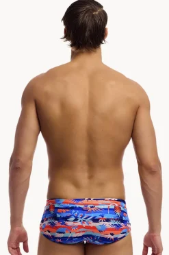 Trunks|Funky Trunks Mens Forever Fossil Trunk Blue/orange