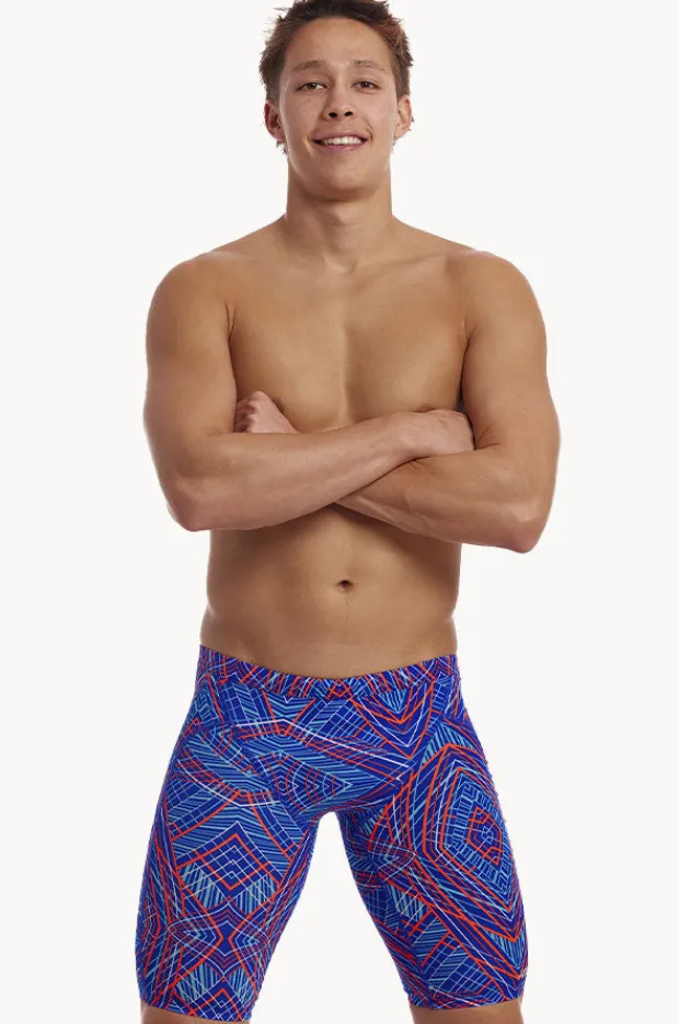 Jammers|Funky Trunks Mens Frequency Jammer Blue/orange