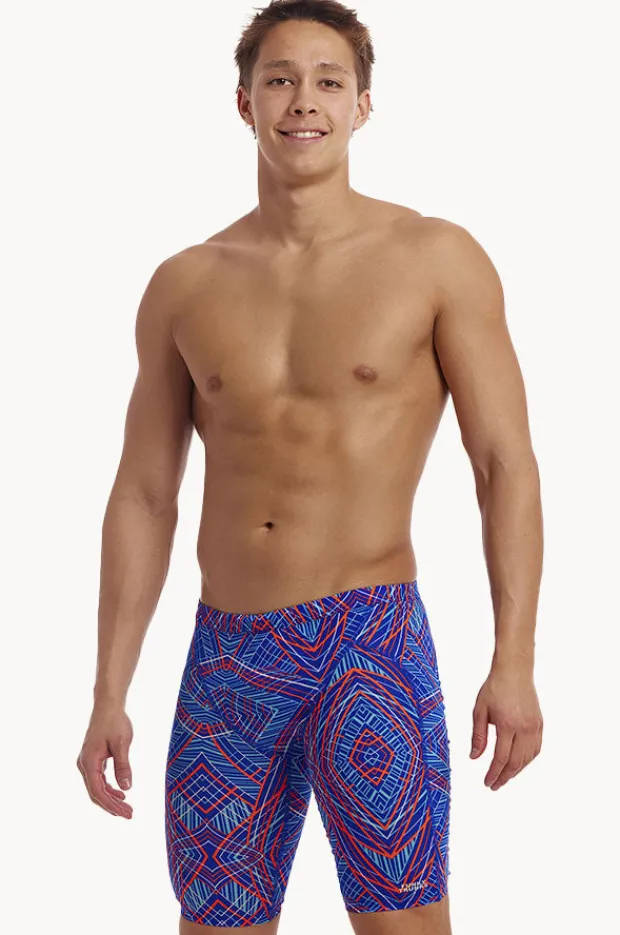 Jammers|Funky Trunks Mens Frequency Jammer Blue/orange