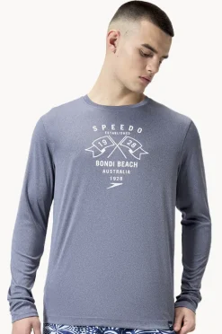 Rashies|Speedo Mens Graphic Suntop Navy