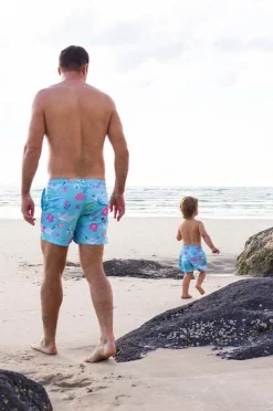 Boardshorts|Skwosh Mens Great Barrier Reef 2.0 Boardshort Baby Blue