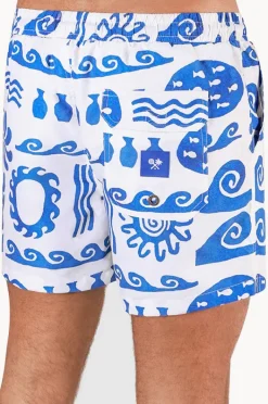 Boardshorts|Skwosh Mens Greek Yogurt Eco Short WHITE
