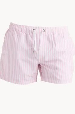 Boardshorts|Vacay Swimwear Mens Hvar Stretch Swim Short Pink/white