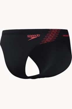 Briefs|Speedo Mens Hyperboom Splice Brief Black/coral