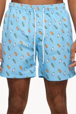 Boardshorts|Urban Classics Mens Ice Swim Short Light Blue