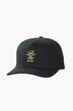 Headwear|Rip Curl Mens Icons Eco Flexifit Cap Black/tan