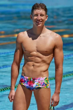 Trunks|Funky Trunks Mens Ink Jet Trunk Multi