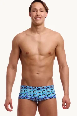 Trunks|Funky Trunks Mens Jack Stack Trunk Blue