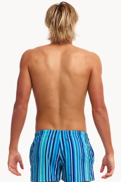 Boardshorts|Funky Trunks Mens Lane Lines Shorty Short Lane lines blue