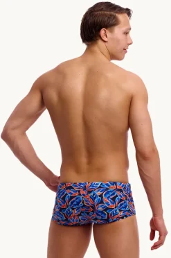 Trunks|Funky Trunks Mens Leaf Blower Trunk Navy/orange