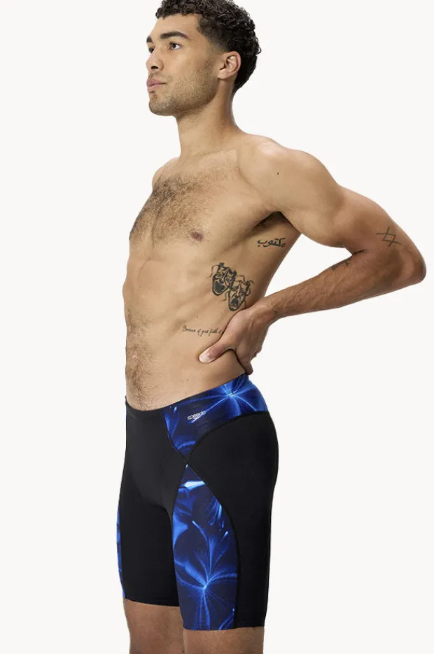 Jammers|Speedo Mens Max Compression Jammer Black/Blue