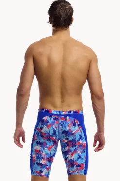 Jammers|Funky Trunks Mens Messy Messy Messy Jammer Blue/red