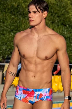 Trunks|Funky Trunks Mens Miss Adventure Trunk Blue/red