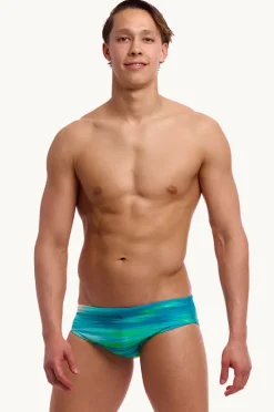 Briefs|Funky Trunks Mens Nord Stream Brief Blue/yellow