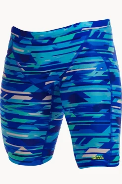 Jammers|Funky Trunks Mens Pace Racer Jammer Blue