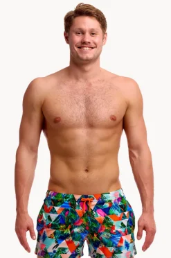 Boardshorts|Funky Trunks Mens Palm Prism Shorty Short Multi