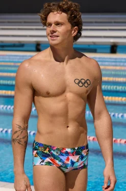 Trunks|Funky Trunks Mens Palm Prism Trunk Multi