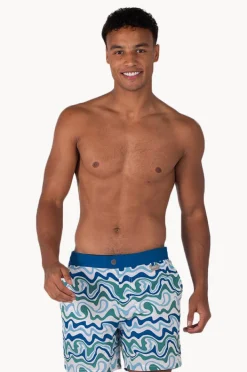 Boardshorts|Coast Mens Palm Springs Boardshort Green/blue