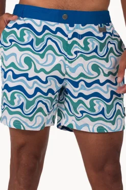 Boardshorts|Coast Mens Palm Springs Boardshort Green/blue