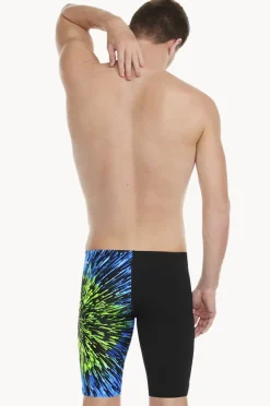 Jammers|Speedo Mens Placement V Cut Jammer Black/green