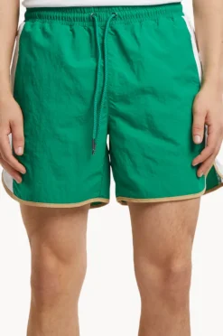 Boardshorts|Urban Classics Mens Retro Swim Short Green