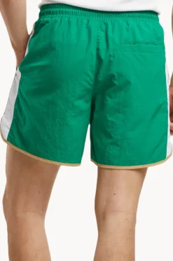 Boardshorts|Urban Classics Mens Retro Swim Short Green