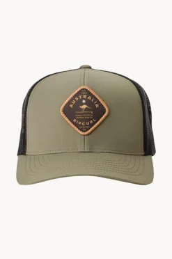 Headwear|Rip Curl Mens Road Trippin Trucker Cap Olive
