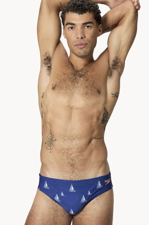 Briefs|Speedo Mens Sailboat Brief Navy