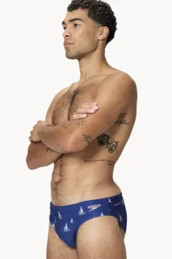 Briefs|Speedo Mens Sailboat Brief Navy