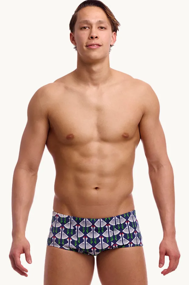 Trunks|Funky Trunks Mens Sitting Duck Trunk Navy/white