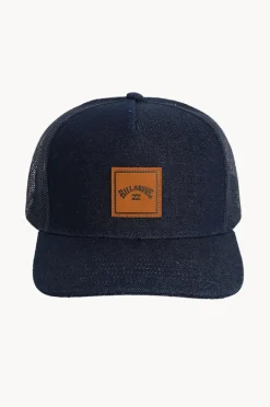 Headwear|Billabong Mens Stacked Trucker Cap Midnight