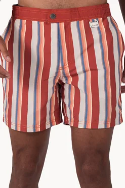 Boardshorts|Coast Mens Stripe Boardshort Tabasco