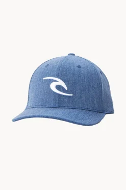 Headwear|Rip Curl Mens Tepan Flexfit Cap Navy